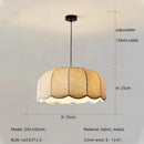 Axyaa Nordic Linen E27 LED Pendant Lights Chandelier - Minimalist Retro Style