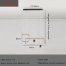 Axyaa Geometric Frame Pendant Light with Adjustable Spotlights