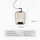 Axyaa Double Layer Glass Pendant Lamp LED Hanging Light for Home and Business Decor