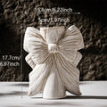Axyaa Ceramic Vase White Hydroponic Flower Pot Elegant Gift Box Decoration
