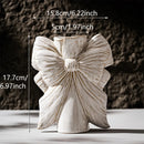 Axyaa Ceramic Vase White Hydroponic Flower Pot Elegant Gift Box Decoration
