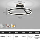 Axyaa LED Dimmable Ring Chandelier for Bedroom, Restaurant, Kitchen - Modern Ceiling Decor