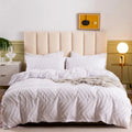 Axyaa Nordic White Duvet Cover Set - Soft King Size Bedding
