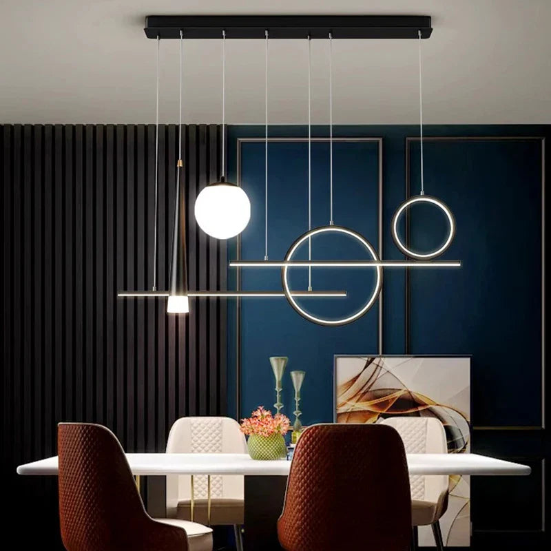 Axyaa Modern LED Ceiling Chandelier Pendant Lights for Bedroom & Dining Room
