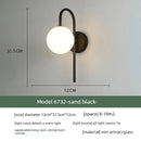 Axyaa Modern Glass Wall Sconce Bedside Lamp for Bedroom, Living Room & Staircase