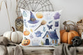 Axyaa Scary Pumpkin Face Halloween Decor Pillow Cover for Sofa Bedroom Car