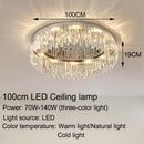 Axyaa Black Gold Crystal Ceiling Lamp: Modern Luxury Nordic Chandelier