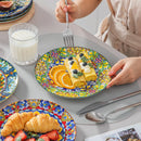 Axyaa Porcelain Dinner Plates Set for 6