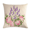 Axyaa Lavender Linen Throw Pillow 45*45cm