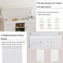 Axyaa Storage Bench with Cushioned Seat and Hidden Storage for Entryway and Bedroom