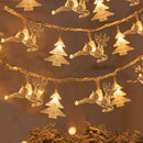 Axyaa LED Christmas Snowflake Star String Lights - Festive Home & Garden Decoration