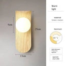Axyaa Wooden Wall Lamp with Acrylic Shade for Living Room, Bedroom, or Hallway