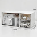 Axyaa Acrylic Desk Organizer Storage Box for Stationery and Tape