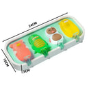 Axyaa Ice Cream Silicone Popsicle Molds - Large Capacity Homemade Tray