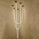 Axyaa Nordic Line Silicone LED Chandelier: Flexible, Long Tube Design for Restaurants, Cafes & Bars.