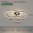 Axyaa LED Ceiling Light: Modern Aluminum Ring for Bedroom, Study - Full Spectrum Lighting