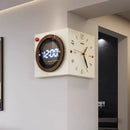 Axyaa Elegant Double-Sided Wall Clock for Living Room, High-End Design