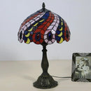 Axyaa Retro Tiffany Table Lamp LED Stained Glass Lighting Fixuture
