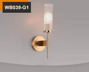 Axyaa Gold LED Candlestick Wall Sconce Europe Metal Glass Lighting Fixtures Decor
