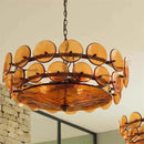 Axyaa French Retro Glass Pendant Light for Stylish Home Decor