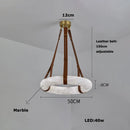 Axyaa Marble Chandelier: Trendy LED Pendant Light for Stylish Indoor Lighting