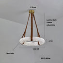 Axyaa Marble Chandelier Indoor LED Pendant Light - Stylish Home Décor Lighting Trend