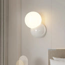 Axyaa Nordic Ball Wall Lamps in Cream White Yellow - Bedroom Living Room Hallway Lighting