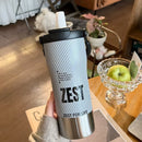 Axyaa Stainless Steel Sport Tumbler with Tea Infuser and Straw