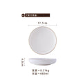 Axyaa Ceramic Western Steak Plate - Deep Dish Plate for Hotels & Restaurants