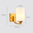 Axyaa Retro LED Glass Wall Lamp - Stylish Bedroom & Living Room Lighting