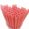 Axyaa Red Pink Love Heart Straws - Pack of 20