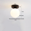 Axyaa Modern Wood Glass LED Ceiling Light for Kitchen Living Room Decor