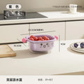 Axyaa 2-Layer Drain Basket Organizer - Large Capacity Multifunctional Fruit & Vegetable Holder