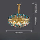 Axyaa Colorful Crystal Chandelier Modern Luxury Living Room Pendant Lamp