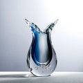 Axyaa Glass Vase: Light Luxury Entrance Decor & Water-Grown Flower Art Home Decoration