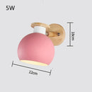 Axyaa Macaron Sconce: Colorful LED Adjustable Wall Light for Bedroom, Living Room, Foyer