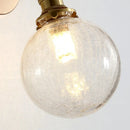 Axyaa Clear Glass LED Wall Sconce Pull Chain Switch Modern Mirror Light