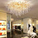 Axyaa Luxury Crystal Ceiling Chandelier for Modern Living Dining Bedroom Home Decor