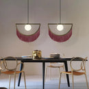 Axyaa Nordic Bedroom Colorful Tassel Pendant Light - LED Hanging Lamp