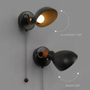 Axyaa LED Rotating Wall Sconce with On/Off Switch for Bedside and Study
