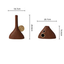 Axyaa Geometric Triangle Ceramic Flower Vase - Artistic Home Decoration Accessory