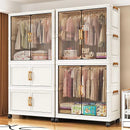 Axyaa 2-Door Foldable Wardrobe: Portable Closet, Large Capacity Storage Organizer