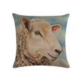 Axyaa Cotton Linen Cushion Cover Sheep Cow Home Decor Throw Pillowcase