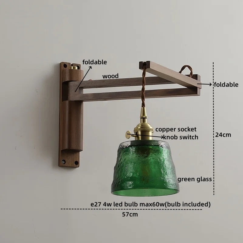 Axyaa Modern LED Wall Lights Brass Copper Balcony Bedroom Living Room Decor