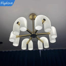 Axyaa Nordic LED Minimalist Chandelier for Home and Restaurant Decor