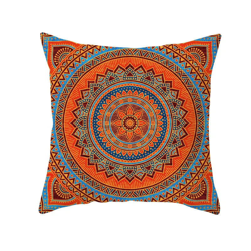 Axyaa Bohemian Geometric Polyester Pillowcase 45x45cm for Home Decor