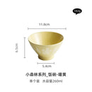 Axyaa Ceramic Bowl Set: Embossed Plates, High Value Tableware & Rice Bowls