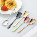 Axyaa Stainless Steel Dessert Spoon Set - Gourd Shape Coffee Yogurt Ice Cream Gift