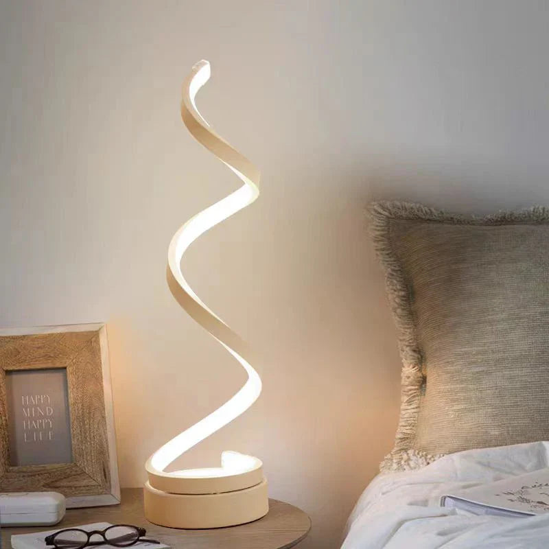 Axya LED Spiral Table Lamp for Home Decor