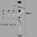 Axyaa Modern Light Luxury Staircase and Living Room Pendant Lights